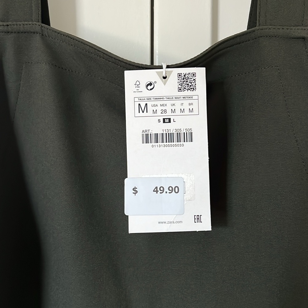 Zara Army Green Jumpsuit - Picture 3 of 8
